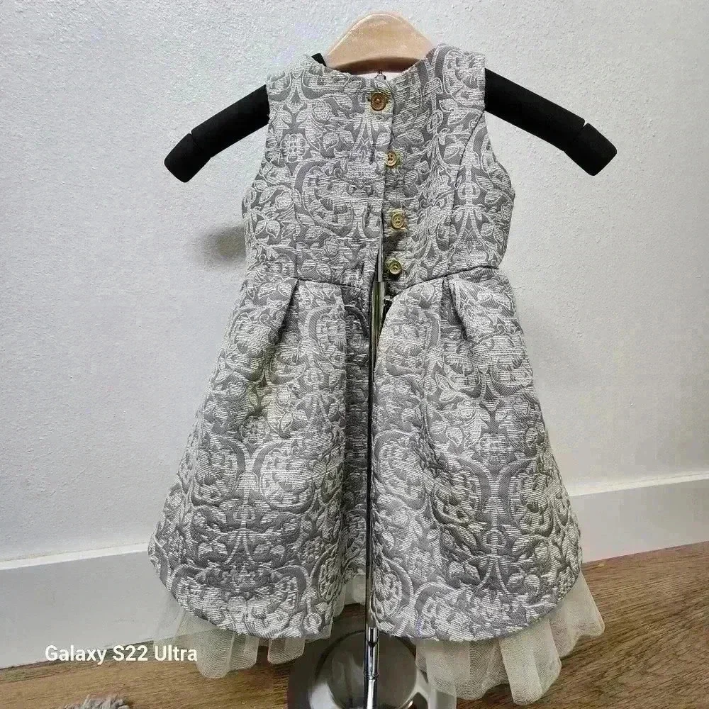 Genuine kids lilac party Dress W/ Tulle 12M girl